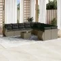 Garden sofa set 11 pieces and gray synthetic rattan cushions by , Modular outdoor sofas - Ref: Foro24-3221921, Price: 818,20 ...