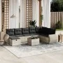 Gartenmöbel-Set 9-teilig mit Kissen aus hellem grauem Kunst-Rattan. von , Gartensets - Ref: Foro24-3264218, Preis: 614,09 €, ...