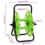 Carrete de rollo para manguera de pie acero verde 45 m 1/2" by , Garden hose holder - Ref: Foro24-4006168, Price: 20,44 €, Di...