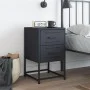 Nachttisch aus anthrazitgrauem Stahl, 36x39x60,5 cm. von , Nachttische - Ref: Foro24-846462, Preis: 73,22 €, Rabatt: %