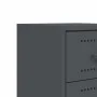 Mesita de noche acero gris antracita 36x39x60,5 cm de , Mesitas de noche - Ref: Foro24-846462, Precio: 73,22 €, Descuento: %