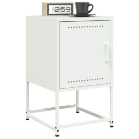 Nachttische, 2 Stück, weißer Stahl, 36x39x60,5 cm. von , Nachttische - Ref: Foro24-846457, Preis: 69,90 €, Rabatt: %