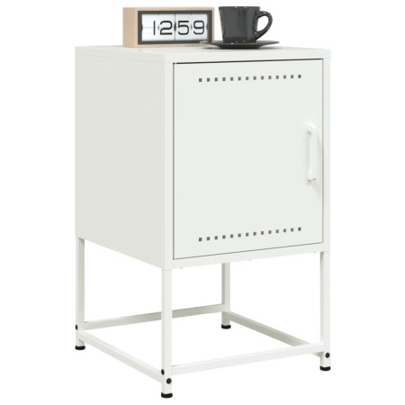Nachttische, 2 Stück, weißer Stahl, 36x39x60,5 cm. von , Nachttische - Ref: Foro24-846457, Preis: 69,90 €, Rabatt: %