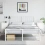 Nachttische, 2 Stück, weißer Stahl, 36x39x60,5 cm. von , Nachttische - Ref: Foro24-846457, Preis: 69,24 €, Rabatt: %