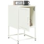 Nachttische, 2 Stück, weißer Stahl, 36x39x60,5 cm. von , Nachttische - Ref: Foro24-846457, Preis: 69,90 €, Rabatt: %