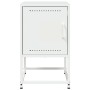 Nachttische, 2 Stück, weißer Stahl, 36x39x60,5 cm. von , Nachttische - Ref: Foro24-846457, Preis: 69,90 €, Rabatt: %