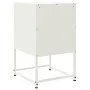 Nachttische, 2 Stück, weißer Stahl, 36x39x60,5 cm. von , Nachttische - Ref: Foro24-846457, Preis: 69,24 €, Rabatt: %