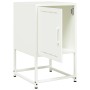 Nachttische, 2 Stück, weißer Stahl, 36x39x60,5 cm. von , Nachttische - Ref: Foro24-846457, Preis: 69,90 €, Rabatt: %