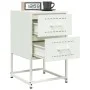 Mesitas de noche 2 unidades acero blanco 36x39x60,5 cm de , Mesitas de noche - Ref: Foro24-846469, Precio: 92,92 €, Descuento: %