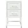 Mesitas de noche 2 unidades acero blanco 36x39x60,5 cm de , Mesitas de noche - Ref: Foro24-846469, Precio: 92,92 €, Descuento: %