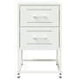 Nachttische, 2 Stück, weißer Stahl, 36x39x60,5 cm. von , Nachttische - Ref: Foro24-846469, Preis: 93,81 €, Rabatt: %