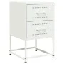 Mesitas de noche 2 unidades acero blanco 36x39x60,5 cm de , Mesitas de noche - Ref: Foro24-846469, Precio: 92,92 €, Descuento: %