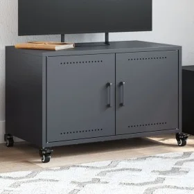 Mueble para TV acero laminado en frío antracita 68x39x43,5 cm de , Muebles TV - Ref: Foro24-846640, Precio: 75,42 €, Descuent...