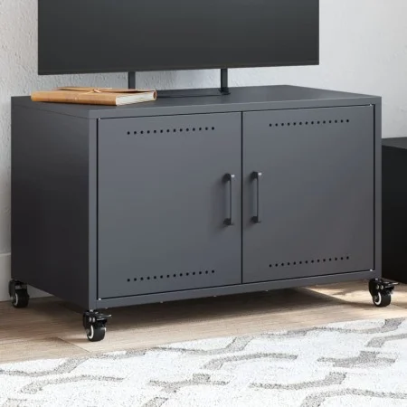 TV-Möbel aus kaltgewalztem Stahl in Anthrazit 68x39x43,5 cm von , TV-Möbel - Ref: Foro24-846640, Preis: 75,42 €, Rabatt: %