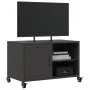 Mueble de TV acero negro 68x39x43,5 cm by , TV Furniture - Ref: Foro24-846668, Price: 53,53 €, Discount: %