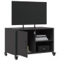 Mueble de TV acero negro 68x39x43,5 cm by , TV Furniture - Ref: Foro24-846668, Price: 53,53 €, Discount: %