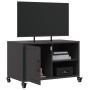 Schwarzer TV-Schrank aus Stahl, 68x39x43,5 cm. von , TV-Möbel - Ref: Foro24-846668, Preis: 67,65 €, Rabatt: %