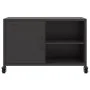 Mueble de TV acero negro 68x39x43,5 cm by , TV Furniture - Ref: Foro24-846668, Price: 53,53 €, Discount: %