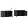 Mueble de TV acero negro 68x39x43,5 cm by , TV Furniture - Ref: Foro24-846668, Price: 53,53 €, Discount: %