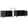 Schwarzer TV-Schrank aus Stahl, 68x39x43,5 cm. von , TV-Möbel - Ref: Foro24-846668, Preis: 67,65 €, Rabatt: %