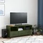 Mueble de TV de acero verde oliva 100,5x39x43,5 cm by , TV Furniture - Ref: Foro24-846696, Price: 117,55 €, Discount: %