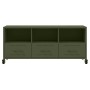 TV-Möbel aus olivgrünem Stahl, 100,5x39x43,5 cm. von , TV-Möbel - Ref: Foro24-846696, Preis: 119,08 €, Rabatt: %