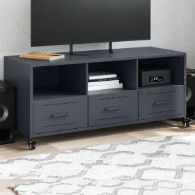 Mueble de TV acero gris antracita 100,5x39x43,5 cm de , Muebles TV - Ref: Foro24-846694, Precio: 86,90 €, Descuento: %