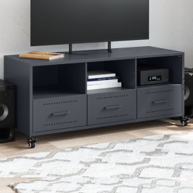 TV-Möbel aus anthrazitgrauem Stahl, 100,5x39x43,5 cm. von , TV-Möbel - Ref: Foro24-846694, Preis: 87,73 €, Rabatt: %