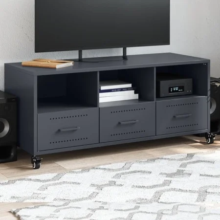 Mueble de TV acero gris antracita 100,5x39x43,5 cm de , Muebles TV - Ref: Foro24-846694, Precio: 86,90 €, Descuento: %