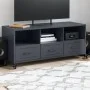 Mueble de TV acero gris antracita 100,5x39x43,5 cm de , Muebles TV - Ref: Foro24-846694, Precio: 86,90 €, Descuento: %