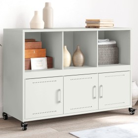 Aparador de acero blanco 100,5x39x72 cm by , Sideboards - Ref: Foro24-846739, Price: 126,03 €, Discount: %