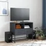 TV-Möbel aus anthrazitgrauem Stahl, 68x39x60,5 cm. von , TV-Möbel - Ref: Foro24-846550, Preis: 67,94 €, Rabatt: %