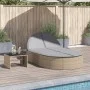Tumbona doble con cojines ratán sintético beige by , Loungers - Ref: Foro24-368649, Price: 270,23 €, Discount: %
