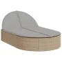 Tumbona doble con cojines ratán sintético beige by , Loungers - Ref: Foro24-368649, Price: 270,23 €, Discount: %