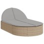 Tumbona doble con cojines ratán sintético beige by , Loungers - Ref: Foro24-368649, Price: 275,53 €, Discount: %