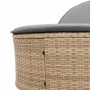 Doppel-Liegestuhl mit beigen Kunststoff-Rattan-Kissen. von , Liegen - Ref: Foro24-368649, Preis: 275,53 €, Rabatt: %
