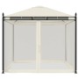 Pavillon mit cremefarbenen Stahl-Gitterwänden 2,93x2,93 m. von , Zelte und Pavillons - Ref: Foro24-368434, Preis: 307,42 €, R...