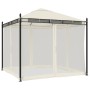 Pavillon mit cremefarbenen Stahl-Gitterwänden 2,93x2,93 m. von , Zelte und Pavillons - Ref: Foro24-368434, Preis: 307,42 €, R...