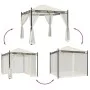 Cenador con paredes de malla acero crema 2,93x2,93 m de , Carpas y cenadores - Ref: Foro24-368434, Precio: 324,76 €, Descuent...