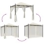 Pavillon mit cremefarbenen Stahl-Gitterwänden 2,93x2,93 m. von , Zelte und Pavillons - Ref: Foro24-368434, Preis: 307,42 €, R...