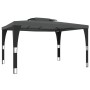Cenador con doble techo acero gris antracita 3,98x2,98 m de , Carpas y cenadores - Ref: Foro24-368443, Precio: 267,71 €, Desc...