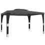 Pavillon mit doppeltem Dach aus anthrazitgrauem Stahl, 3,98x2,98 m. von , Zelte und Pavillons - Ref: Foro24-368443, Preis: 31...
