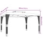 Cenador con doble techo acero gris antracita 3,98x2,98 m de , Carpas y cenadores - Ref: Foro24-368443, Precio: 267,71 €, Desc...