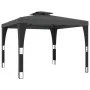 Cenador con doble techo de tela gris antracita 2,98x2,98 m by , Tents and gazebos - Ref: Foro24-368441, Price: 301,47 €, Disc...