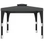 Cenador con doble techo de tela gris antracita 2,98x2,98 m by , Tents and gazebos - Ref: Foro24-368441, Price: 301,47 €, Disc...