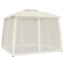 Cenador de doble techo paredes de malla acero crema 2,93x2,93 m de , Carpas y cenadores - Ref: Foro24-368448, Precio: 234,14 ...