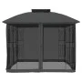 Cenador doble techo y paredes malla acero antracita 2,94x2,94 m de , Carpas y cenadores - Ref: Foro24-368455, Precio: 290,85 ...