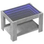 Mesa de centro y LED madera ingeniería gris hormigón 73x53x45cm by , Coffee table - Ref: Foro24-847549, Price: 101,00 €, Disc...