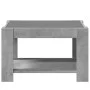 Mesa de centro y LED madera ingeniería gris hormigón 73x53x45cm by , Coffee table - Ref: Foro24-847549, Price: 101,00 €, Disc...