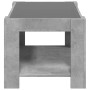 Mesa de centro y LED madera ingeniería gris hormigón 73x53x45cm by , Coffee table - Ref: Foro24-847549, Price: 102,22 €, Disc...